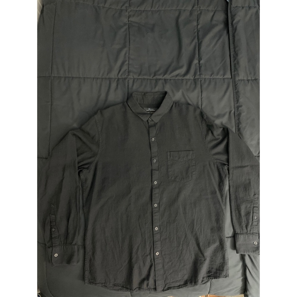 Black Long Sleeve Button Down